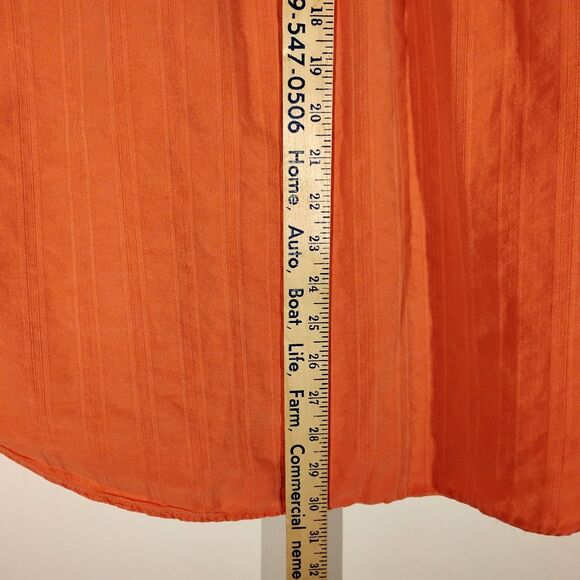 The Territory Ahead shirt mens M Medium rose red long sleeve button striped - Picture 5 of 7